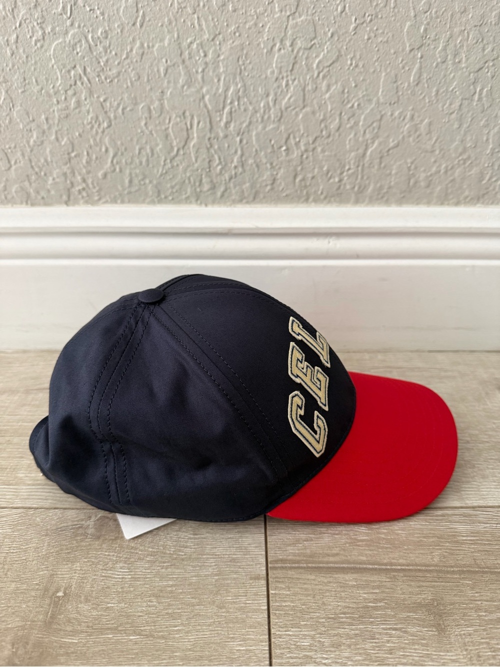Celine Navy and Red Logo Baseball Cap adjustable adult unisex - Picture 3 of 5